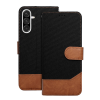  Telefontok Samsung Galaxy A36 5G - Jeans - fekete/barna ráhajtófüles könyvtok
