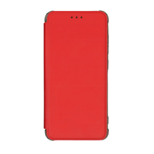  Telefontok Samsung Galaxy A52 / A52 5G / A52s 5G - Slim BookCover piros könyvtok, átlátszó ütésálló szilikon keretttel tok és táska