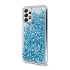  Telefontok Samsung Galaxy A53 5G - folyékony kék csillámos, átlátszó hátlap tok tok és táska