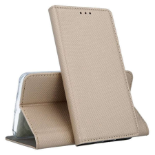  Telefontok Samsung Galaxy A73 5G - arany mágneses szilikon keretes könyvtok tok és táska