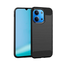  Telefontok Xiaomi Poco C85 - Carbon Fiber fekete szilikon hátlap tok tok és táska
