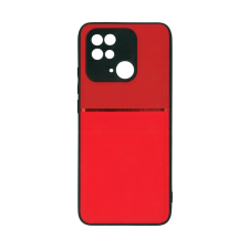  Telefontok Xiaomi Redmi 10C - Elegance piros műanyag hátlap tok szilikon kerettel tok és táska