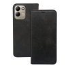  Telefontok Xiaomi Redmi 17 4G / 5G - Suede - fekete mágneses szilikon keretes könyvtok ﻿