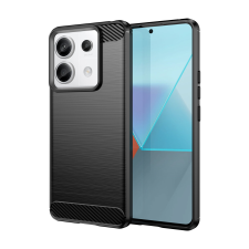Telefontok Xiaomi Redmi Note 13 5G - Carbon Fiber fekete szilikon tok tok és táska