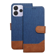  Telefontok Xiaomi Redmi Note 14 4G / LTE - Jeans - kék/barna ráhajtófüles könyvtok tok és táska
