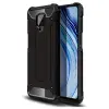  Telefontok Xiaomi Redmi Note 9 Pro - Forcell Defender fekete ütésálló hátlap tok