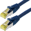 Telegärtner 100007976 RJ45 Hálózati kábel, patchkábel CAT 6A S/FTP 1.00 m Kék Lángálló, Védővel, Lángálló, Halogénmentes, UL minősített 1 db (L00000A0084)