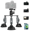 TELESIN Tripla Szuper Adszorpciós Kamera (DSLR)/ Akciókamera/ GoPro Tartó Szívókorong Ballhead Gömbfej-el
