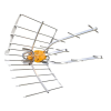 Televes TV antenna 2 TV Televízióhoz ELLIPSE BOSS + tápegység, LTE 700, 5G Ready