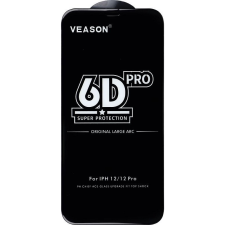 TelForceOne 6D Edzett Üveg - iPhone 12 / 12 Pro Fekete ( ) mobiltelefon kellék