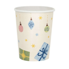 Téli erdő Winter Woodland papír pohár 8 db-os 250 ml party kellék