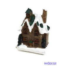  Téli házikó közepes 7,5x10x5,5cm - E dekorációs kellék