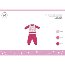Téli pamut interlock baba pizsama - Unikornis - pink - 80 gyerek hálóing, pizsama