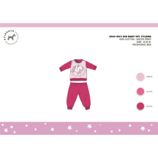 Téli pamut interlock baba pizsama - Unikornis - pink - 80 gyerek hálóing, pizsama