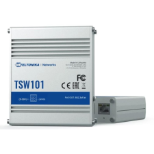 Teltonika TSW101 Industrial GSwitch 4x PoE+ (60W) (TSW101) - Ethernet Switch hub és switch