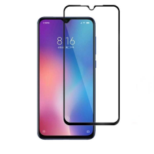  Temp-glass006373 Xiaomi Mi A3 / CC9e teljes lefedettséget biztosító Karcálló,ütésálló kijelzővédő üvegfólia fekete kerettel, tempered glass, törlőkendővel mobiltelefon kellék