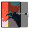 Temp-glass065302 Apple iPad Pro 12.9 (2018) matt fekete betekintésvédelemmel ellátott karcálló,ütésálló kijelzővédő üvegfólia, 9H tempered glass, törlőkendővel (Betekintésgátló)