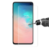 Temp-glass065380 Samsung Galaxy S10 Plus átlátszó 3D-teljes (teljes felület ragasztó) lefedettséget biztosító Karcálló,ütésálló kijelzővédő üvegfólia, 9H tempered glass, törlőkendővel