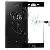  Temp-glass631160 Sony Xperia XZ1 fekete 3D-teljes lefedettséget biztosító Karcálló,ütésálló kijelzővédő üvegfólia, 9H tempered glass, törlőkendővel