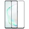  Temp-glass6312616 Samsung Galaxy Note 10 Lite teljes lefedettséget biztosító Karcálló,ütésálló kijelzővédő üvegfólia fekete kerettel, tempered glass, törlőkendővel