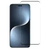  Temp-glass6312737624893 Honor Magic7 Pro Fekete 3D-teljes lefedettséget biztosító karcálló, ütésálló kijelzővédő üvegfólia, 9H tempered glass, törlőkendővel