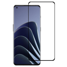 Temp-glass6312737950 OnePlus 10 Pro Fekete 3D-teljes lefedettséget biztosító karcálló, ütésálló kijelzővédő üvegfólia, 9H tempered glass, törlőkendővel mobiltelefon kellék