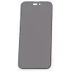  Temp-glass6312741112 Apple iPhone 14 Pro Max fekete betekintésvédelemmel ellátott karcálló, ütésálló kijelzővédő üvegfólia, 9H tempered glass, törlőkendővel (Betekintésgátló)