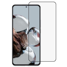  Temp-glass631274322 Xiaomi 12T / 12T Pro / Redmi K50 Ultra teljes lefedettséget biztosító karcálló, ütésálló kijelzővédő üvegfólia kerettel, tempered glass, törlőkendővel mobiltelefon kellék