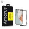  Temp-glass63127497 Oneplus Nord N10 teljes lefedettséget biztosító karcálló, ütésálló kijelzővédő üvegfólia fekete kerettel, tempered glass, törlőkendővel