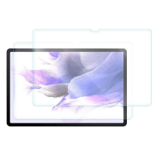  Temp-glass63127520 Samsung Galaxy Tab S7 FE Karcálló, ütésálló kijelzővédő üvegfólia, 9H tempered glass, törlőkendővel tablet kellék