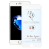  Temp-glass631285 Apple iPhone 7 fehér 5D-teljes lefedettséget biztosító Karcálló,ütésálló kijelzővédő üvegfólia, 9H tempered glass, törlőkendővel