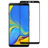  Temp-glass631457 Samsung Galaxy A9 (2018) teljes lefedettséget biztosító Karcálló,ütésálló kijelzővédő üvegfólia matt fekete kerettel, tempered glass, törlőkendővel