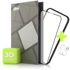 Tempered Glass Protector az iPhone 13 mini készülékhez, 3D + kameravédő + szerelőkeret (Case Friendly) mobiltelefon kellék