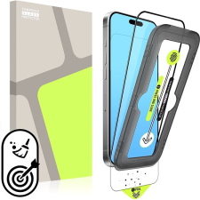 Tempered Glass Protector iPhone 14 Pro Max üvegfólia + felhelyező keret - Case Friendly mobiltelefon kellék