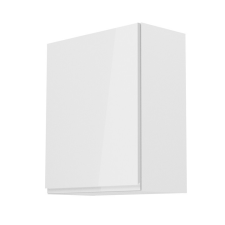 Tempo Felsőszekrény, fehér-fehér extra magasfényű, balos, AURORA G601F bútor