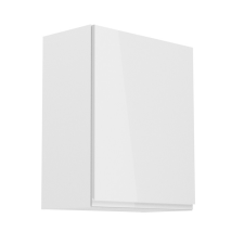 Tempo Felsőszekrény, fehér-fehér extra magasfényű, jobbos, AURORA G601F bútor