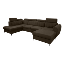 Tempo Kinyitható ülőgarnitúra, barna, jobbos, KORIO U bútor