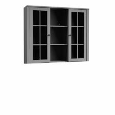 Tempo Komód ráépítés W2D, vitrin, szürke, PROVANCE bútor