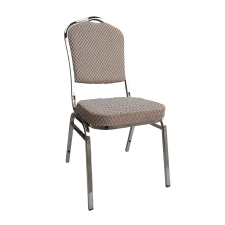 TEMPO KONDELA Rákásolható szék, bézs/minta/króm, ZINA 3 NEW tárgyalószék