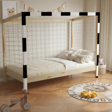 Tempo Montessori ágy, természetes/Fehér/fekete, 90x200, FUTAL gyermekbútor