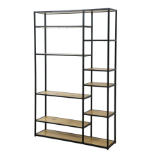 Tempo Polcállvány, fekete/tölgy, BILOTE TYP 4 bútor