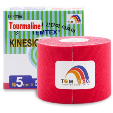 Temtex Tape Tourmaline rugalmas szalag az izmokra és az izületekre szín Red 1 db gyógyászati segédeszköz