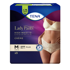 Tena Lady Pants Plus Creme - Krémszínű inkontinencia fehérnemű magas derékkal M 9x gyógyászati segédeszköz