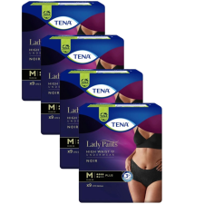 Tena Lady Pants Plus Noir Inkontinencia-fehérnemű magasított derékrésszel M 4x9db - fekete gyógyászati segédeszköz