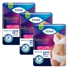 Tena Silhouette Tena Silhouette Plus női Inkontinencia-fehérnemű alacsony derékrésszel - M 3x12db - fehér gyógyászati segédeszköz