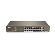 Tenda TEF1118P-16-150W 16FE+2GE/1SFP Desktop Switch With 16-Port PoE hub és switch