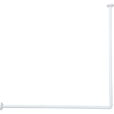 Tendance ZUHANYFÜGGÖNY RÚD 90X90CM SAROK FEHÉR ALUMINIUM fürdőszoba kiegészítő