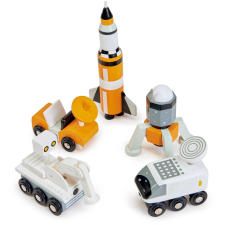 Tender Leaf Wooden Space Voyager Set (TL8661) autópálya és játékautó