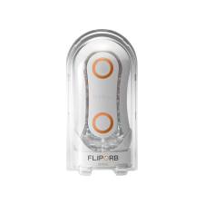 Tenga Flip Orb Crash - szuper maszturbátor (narancs-fehér) maszturbátor