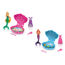 Tengeri sellő kagylóval 9,5 cm baba